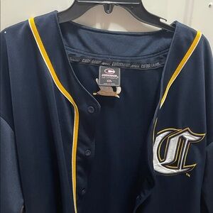 Colosseum Navy and Gold Athletic Jersey